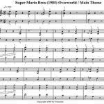 super mario brothers theme song sheet music